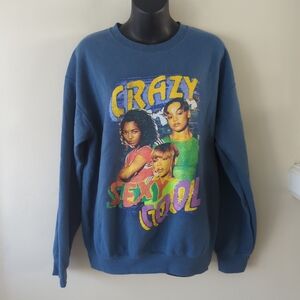VTG TLC crazy sexy. Cool sweatshirt. Heavy blend blue size medium vintage '90s